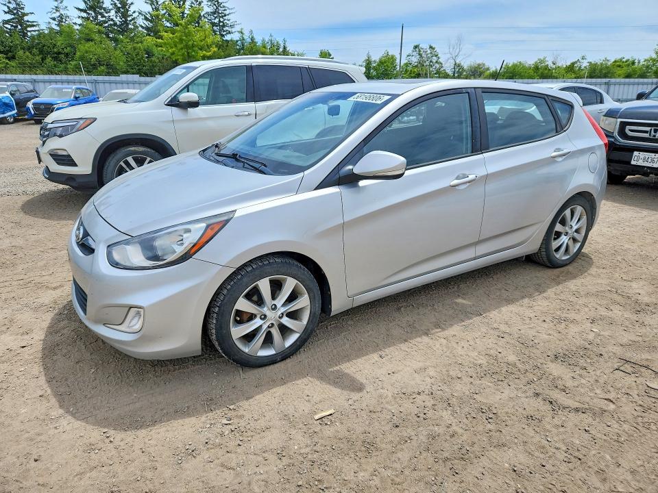 2014 Hyundai Accent VIN KMHCU5AE0EU152347 COPART salvage auction — MINOR DENT/SCRATCHES, On - Permit No Brand - Unfit, sold $900 on 2026-07-15 (photo 1)