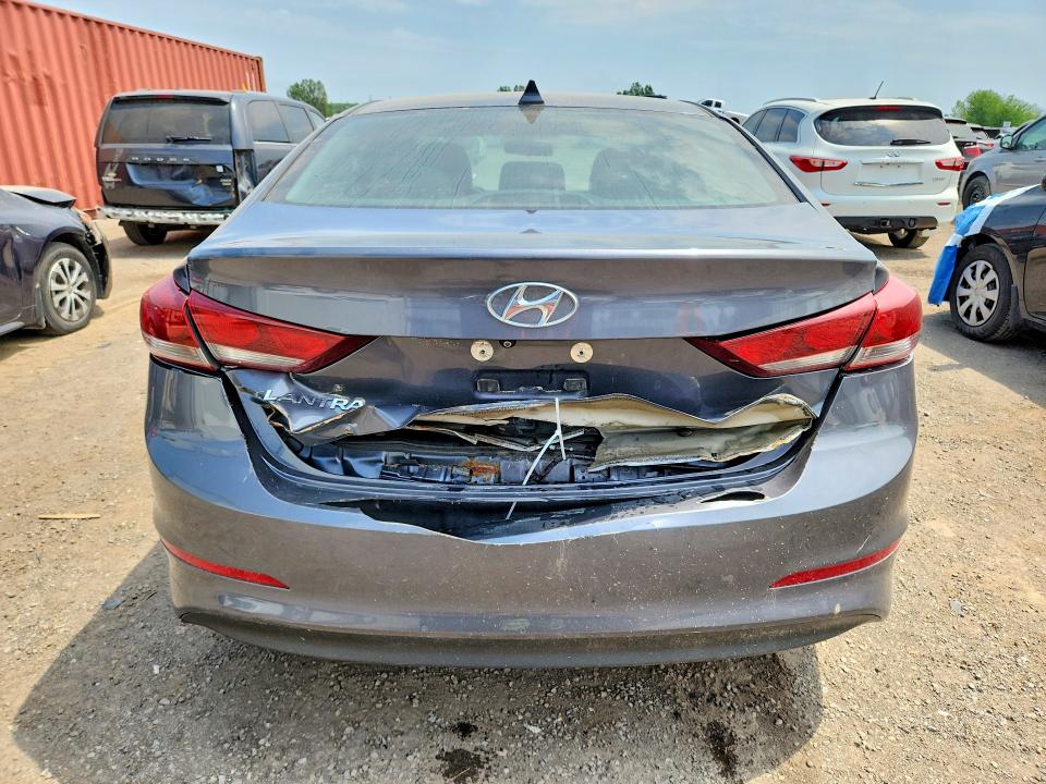 2017 Hyundai Elantra VIN KMHD84LF3HU139525 COPART salvage auction — REAR END, On - Permit Salvage, sold $2,200 on 2026-07-02 (photo 6)