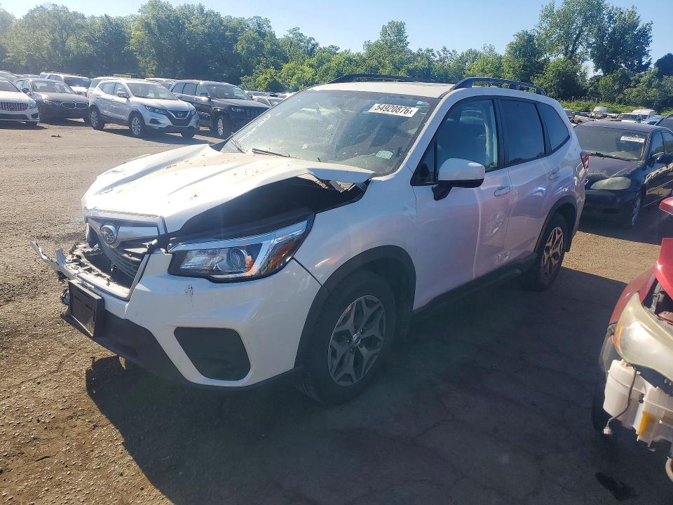 2019 Subaru Forester VIN JF2SKAEC9KH593052 COPART salvage auction — FRONT END, Ct - Cert Of Title-Salvage, sold $3,750 on 2026-07-02 (photo 1)