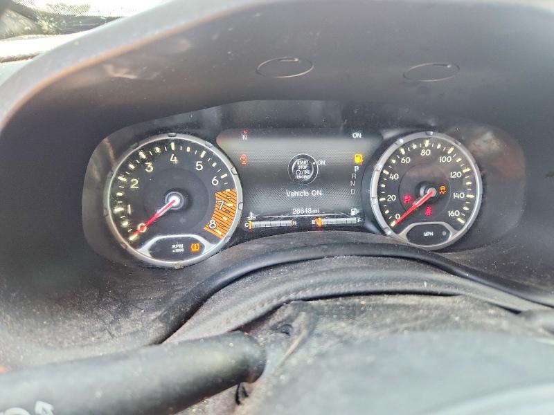2019 Jeep Renegade VIN ZACNJBC11KPJ90615 COPART salvage auction — FRONT END, Tx - Salvage Vehicle Title, sold $2,700 on 2026-08-20 (photo 9)