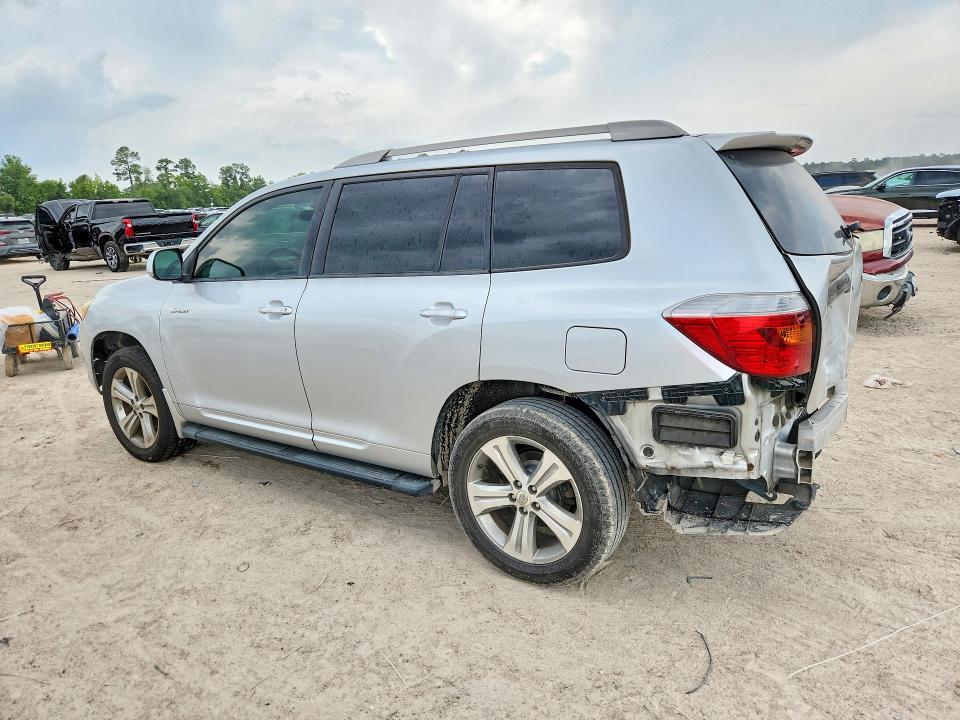 2009 Toyota Highlander VIN JTEDS43A892084458 COPART salvage auction — REAR END, Tx - Salvage Vehicle Title, sold $2,700 on 2026-07-24 (photo 2)