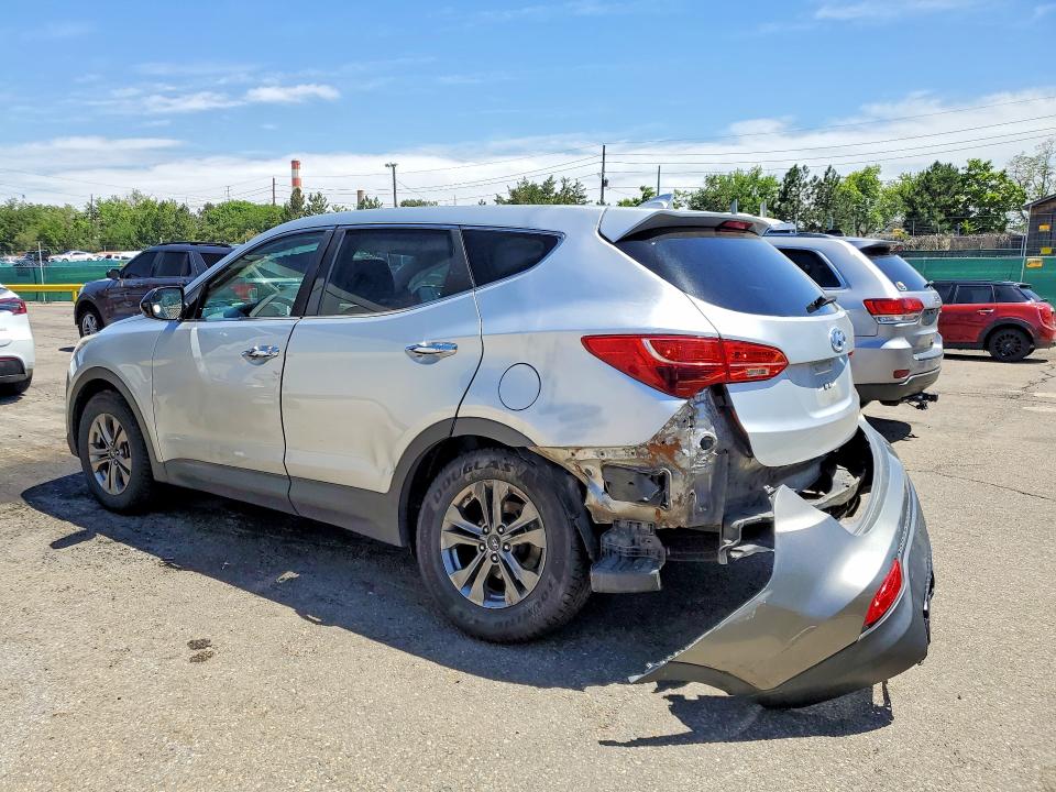 2016 Hyundai Santa fe VIN 5XYZTDLB2GG369367 COPART salvage auction — REAR END, Co - Public - Salvage Title, sold $1,500 on 2026-07-14 (photo 2)