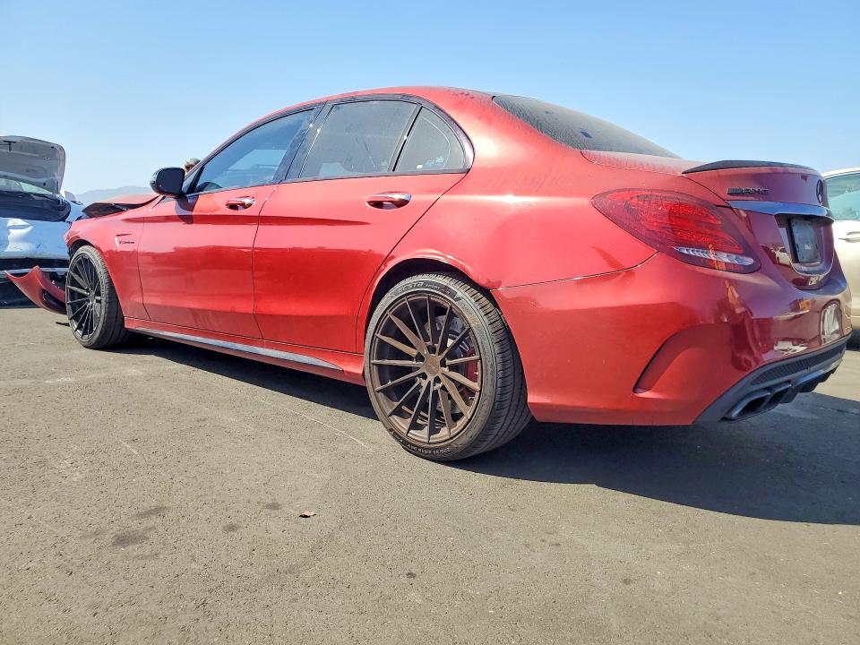 2016 Mercedes-benz C-klasse amg VIN 55SWF8HB5GU117922 COPART salvage auction — FRONT END, Ca - Salvage Certificate, sold $9,300 on 2026-09-02 (photo 2)
