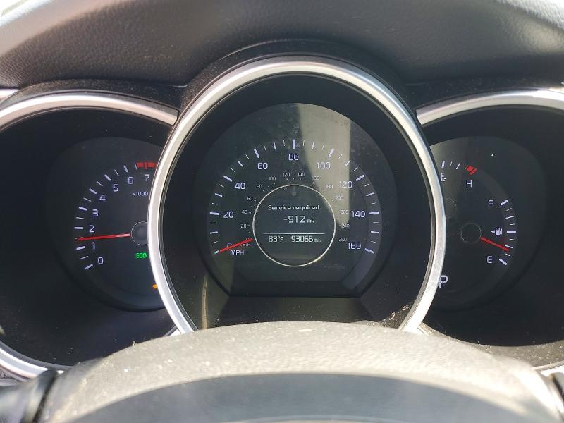 2014 Kia VIN 5XXGM4A71EG349289 COPART salvage auction — VANDALISM, Tn - Salvage Certificate, sold $825 on 2026-07-20 (photo 9)