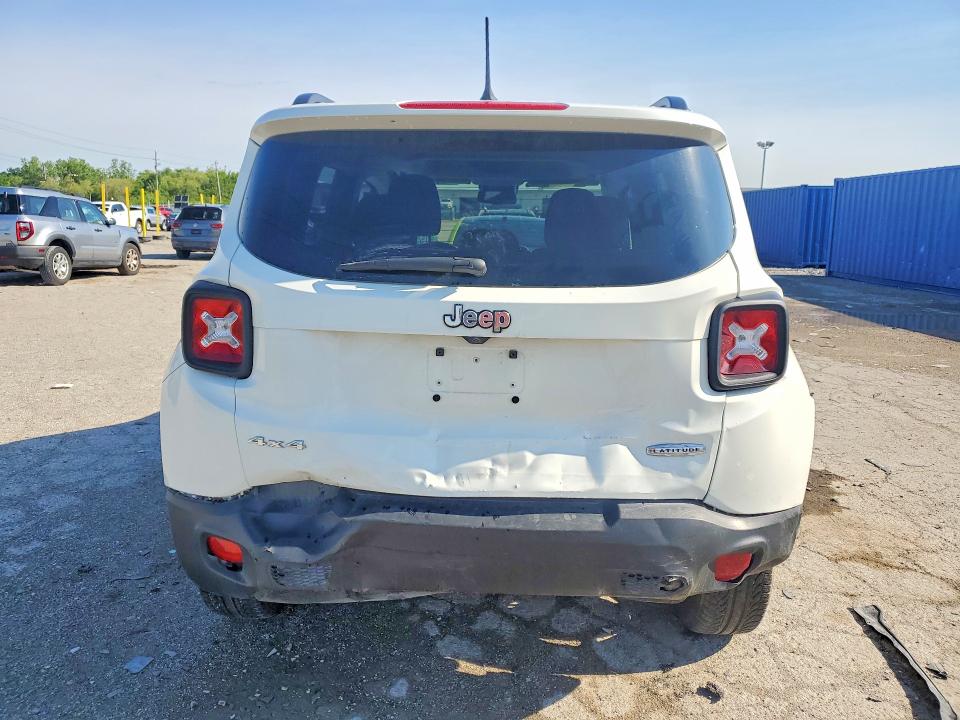 2016 Jeep Renegade VIN ZACCJBBT9GPC57501 COPART salvage auction — REAR END, In - Cert Of Title-Salvage Title, sold $2,550 on 2026-07-31 (photo 6)