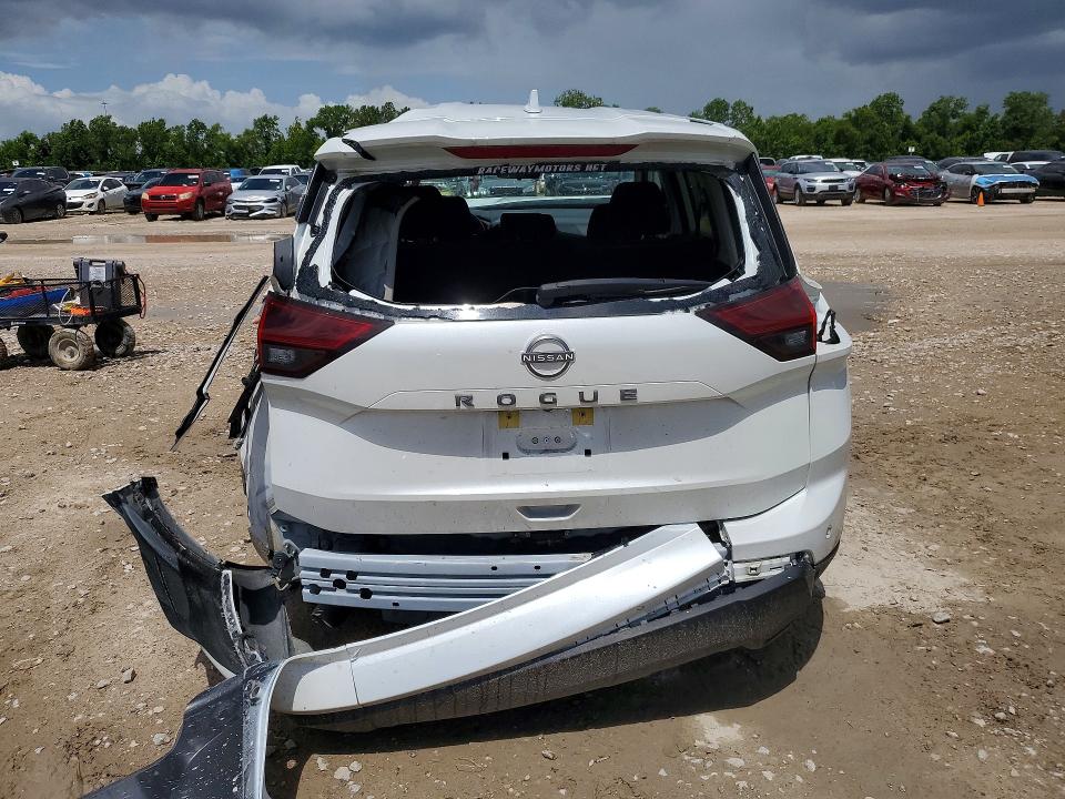 2025 Nissan Rogue VIN JN8BT3BA8SW344008 COPART salvage auction — ROLLOVER, TX - SALVAGE VEHICLE TITLE (P), sold $1,250 on 2026-07-17 (photo 6)