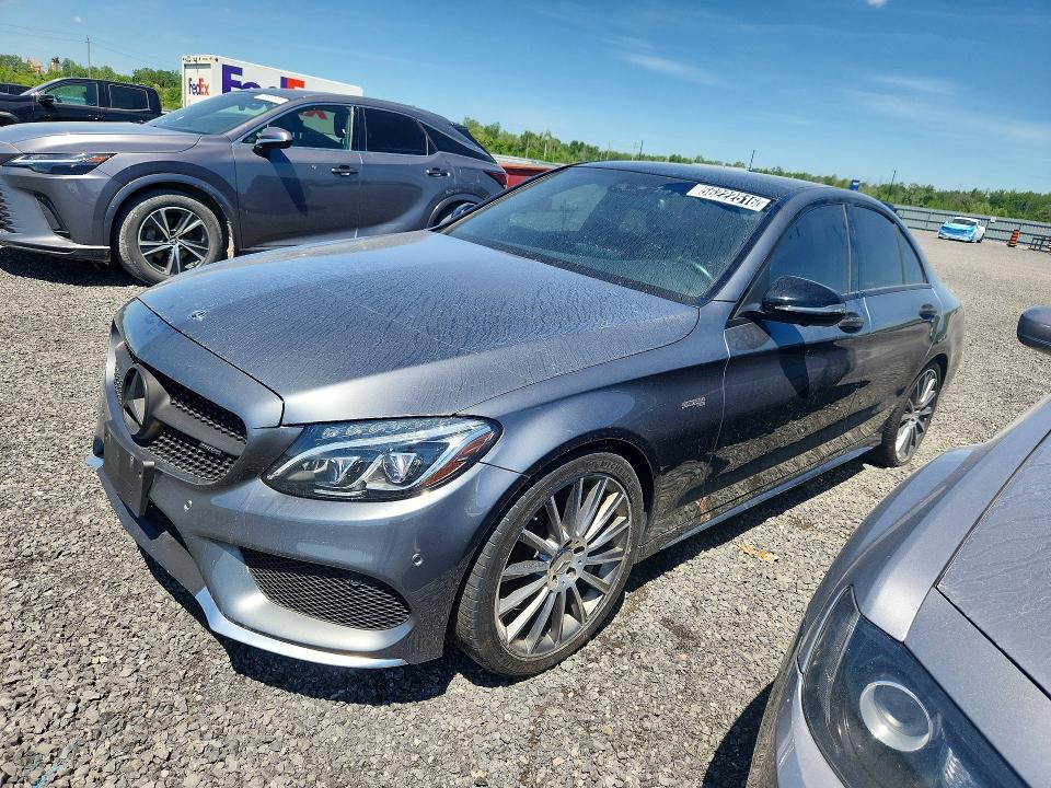 2018 Mercedes-benz C class VIN 55SWF6EB2JU270239 COPART salvage auction — MINOR DENT/SCRATCHES, On - Permit No Brand - Unfit (P), sold $23,100 on 2026-07-22 (photo 1)