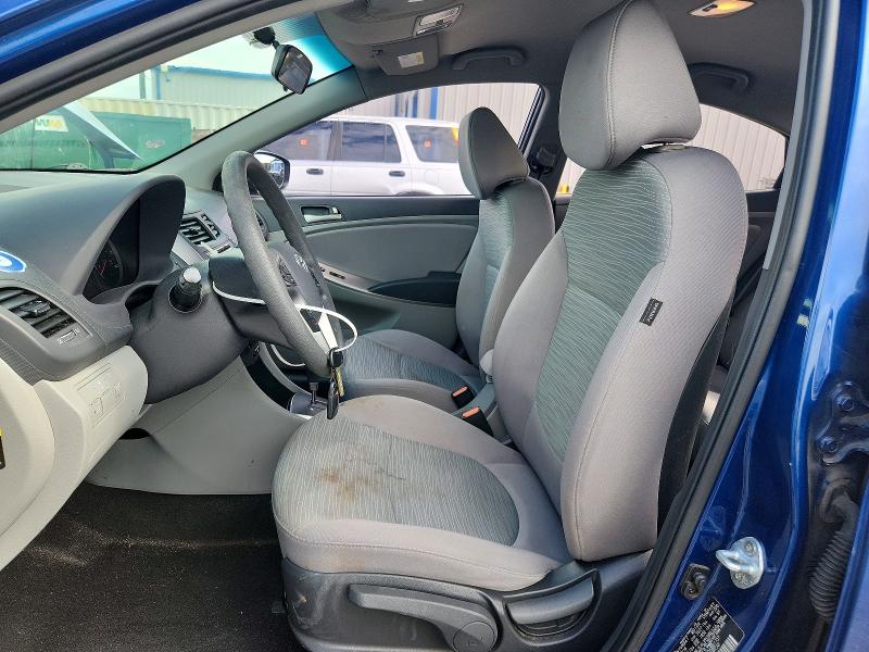 2017 Hyundai Accent VIN KMHCT4AE2HU251737 COPART salvage auction — WATER/FLOOD, Fl - Cert Of Title-Slvg Rebld Flood, sold $725 on 2026-07-14 (photo 7)