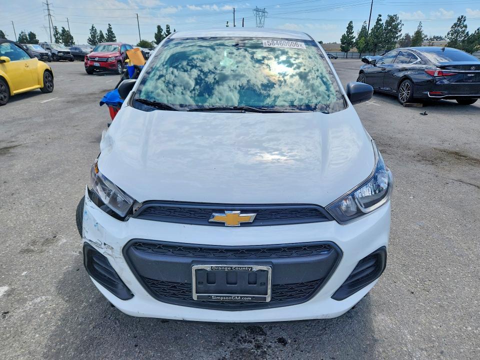 2017 Chevrolet Spark VIN KL8CB6SA7HC741748 COPART salvage auction — FRONT END, Ca - Salvage Certificate, sold $925 on 2026-07-30 (photo 5)