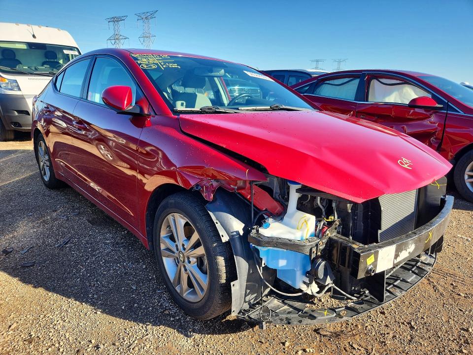 2018 Hyundai Elantra VIN KMHD84LF0JU698181 COPART salvage auction — FRONT END, Il - Salvage Certificate, sold $250 on 2026-07-28 (photo 4)