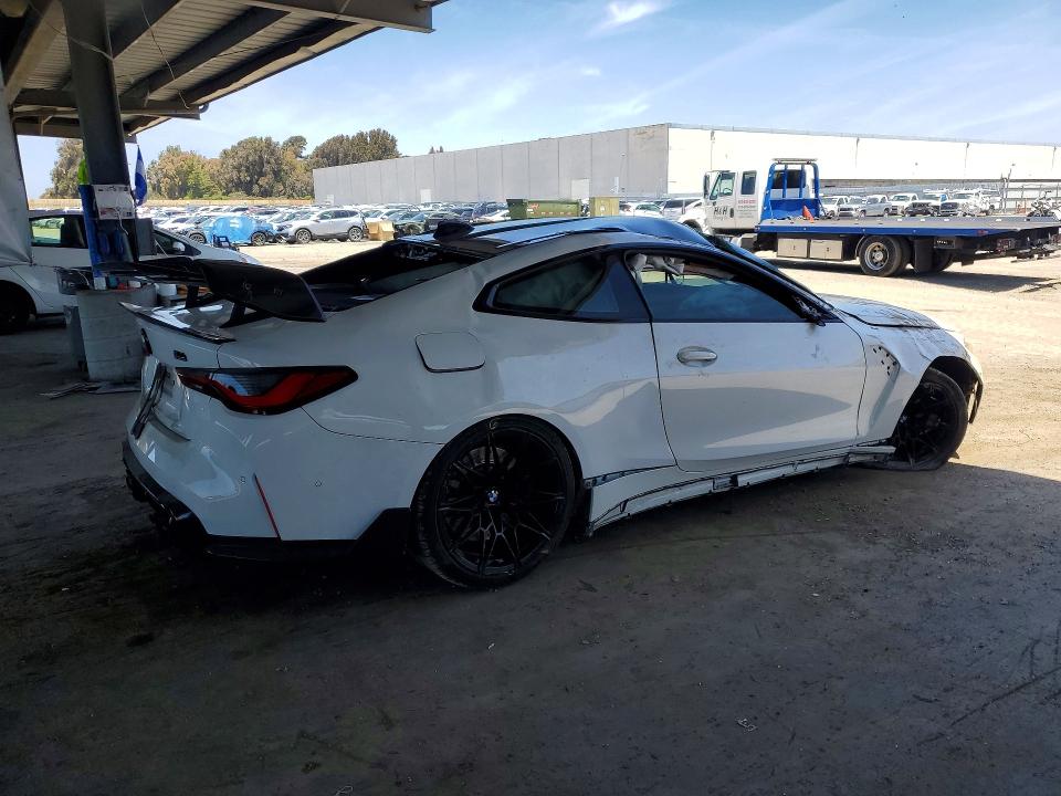 2021 BMW M4 VIN WBS33AZ07MCG63384 COPART salvage auction — ROLLOVER, Ca - Salvage Certificate, sold $3,600 on 2026-07-21 (photo 3)