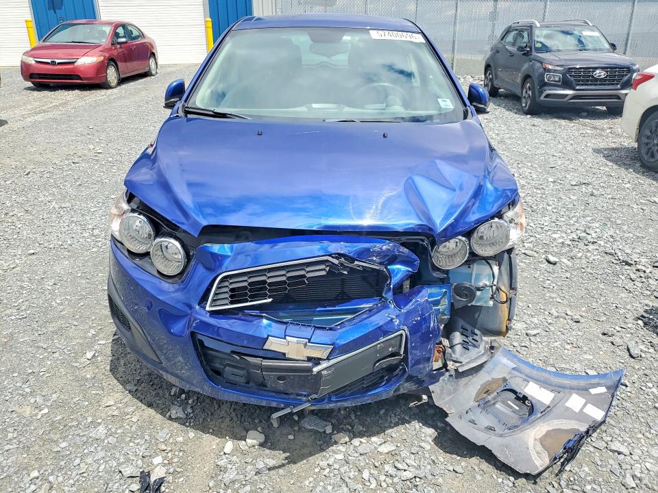 2013 Chevrolet SONIC VIN 1G1JC6EH6D4186891 COPART salvage auction — FRONT END, Ns - Cert Of Registration, sold $375 on 2026-07-09 (photo 5)