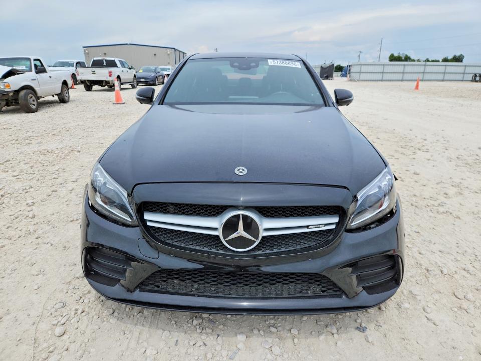 2019 Mercedes-benz C-klasse amg VIN 55SWF6EB2KU308733 COPART salvage auction — FRONT END, Tx - Salvage Vehicle Title, sold $10,300 on 2026-08-06 (photo 5)
