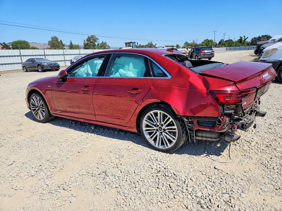 2018 Audi A4 VIN WAUENAF42JA010139 COPART salvage auction — SIDE, Ca - Salvage Certificate, sold $3,450 on 2026-07-14 (photo 2)