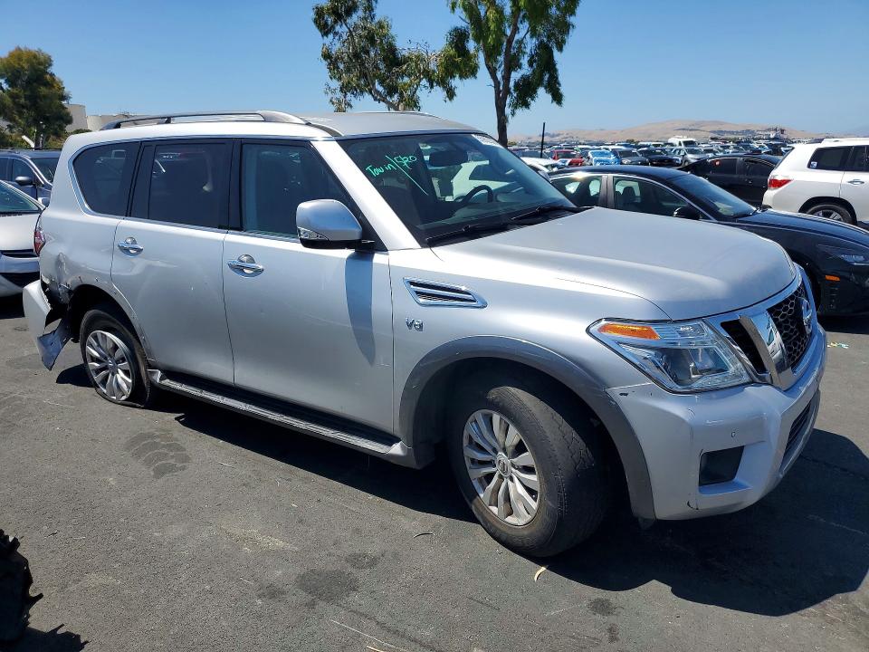 2019 Nissan Armada VIN JN8AY2ND6K9089306 COPART salvage auction — REAR END, Ca - Salvage Certificate, sold $3,800 on 2026-07-08 (photo 4)