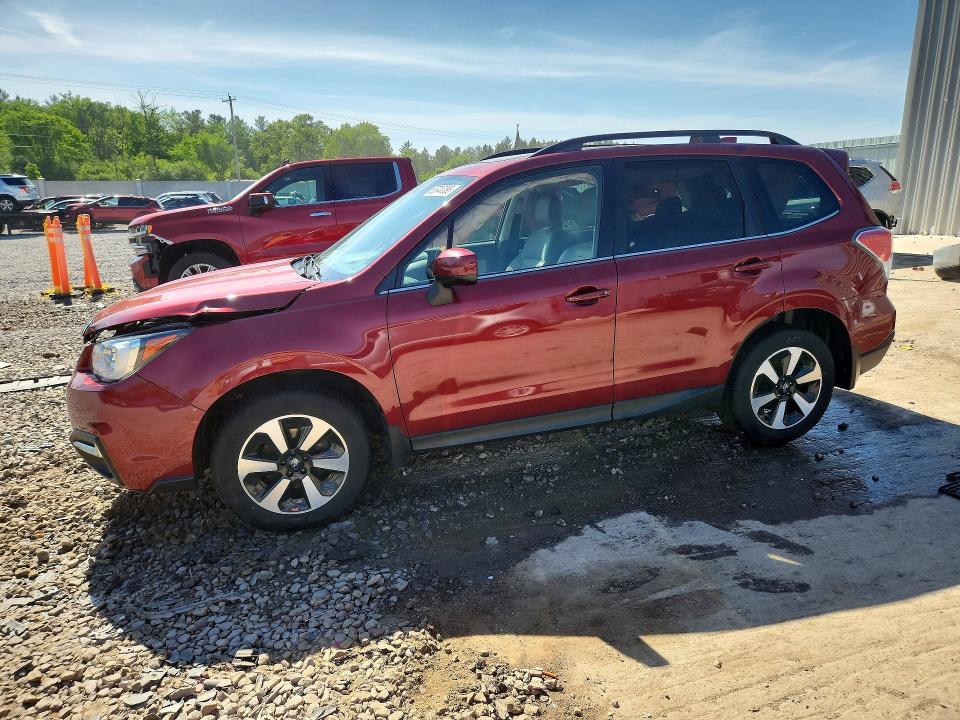 2018 Subaru Forester VIN JF2SJAJCXJH599370 COPART salvage auction — FRONT END, Wi - Certificate Of Title, sold $900 on 2026-07-27 (photo 1)