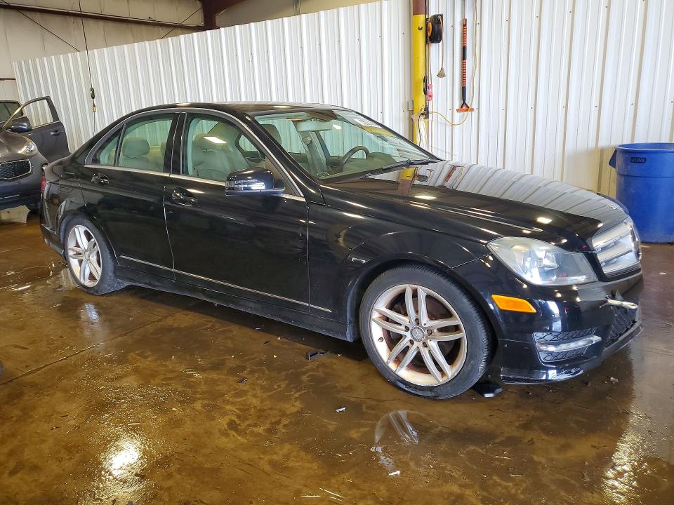 2012 Mercedes-benz VIN WDDGF8BB2CF874867 COPART salvage auction — FRONT END, Pa - Certificate Of Salvage, sold $1,450 on 2026-07-07 (photo 4)