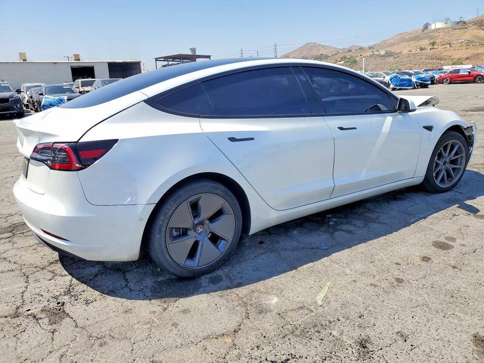 2022 Tesla VIN 5YJ3E1EA1NF288917 COPART salvage auction — FRONT END, Ca - Salvage Certificate, sold $4,000 on 2026-07-13 (photo 3)