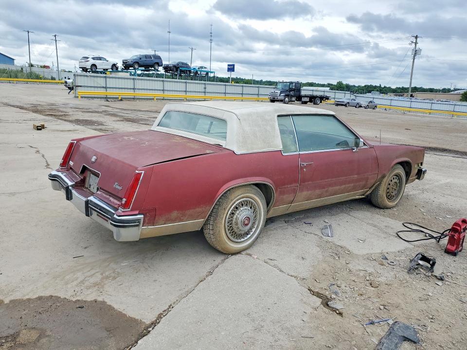 1984 Cadillac Eldorado VIN 1G6AL5789EE667604 COPART salvage auction — NORMAL WEAR, Sd - Certificate Of Title, sold $1,900 on 2026-09-02 (photo 3)