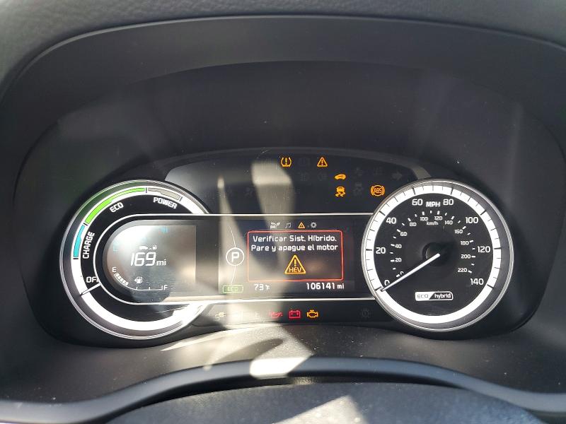 2018 Kia Niro VIN KNDCB3LC9J5138476 COPART salvage auction — FRONT END, Ca - Salvage Certificate, sold $2,050 on 2026-07-06 (photo 9)