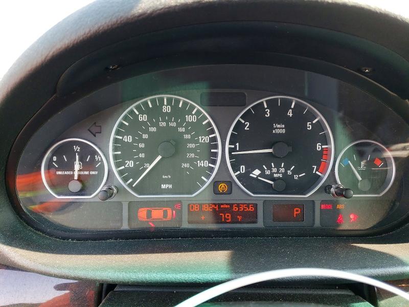 2003 BMW 3 series VIN WBAEV534X3KM25380 COPART salvage auction — FRONT END, Ct - Bill Of Sale-Salvage, sold $1,450 on 2026-07-07 (photo 9)