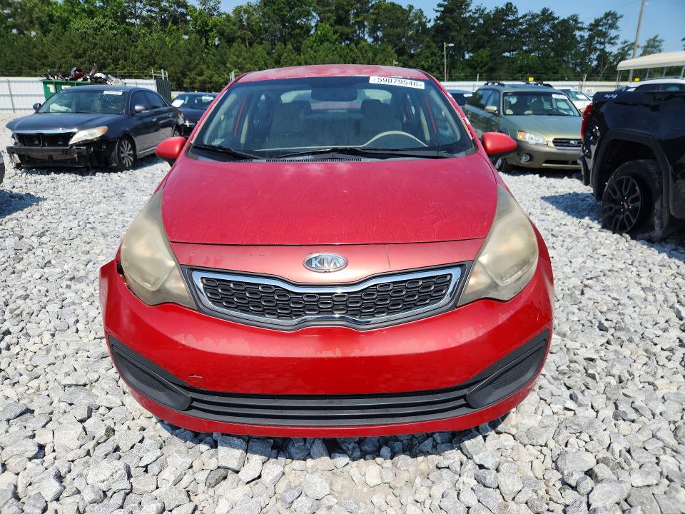 2013 Kia Rio VIN KNADN4A39D6123086 COPART salvage auction — REAR END, Salvage Title, sold $275 on 2026-07-14 (photo 5)