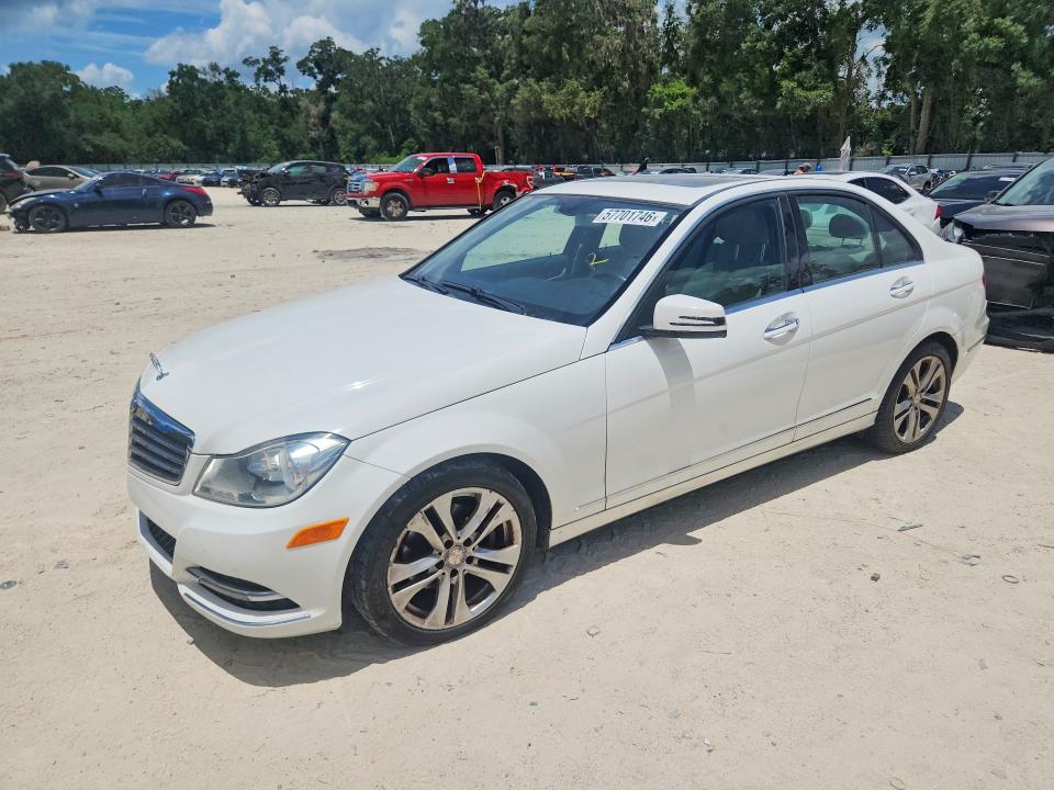 2013 Mercedes-benz C class VIN WDDGF4HBXDR283587 COPART salvage auction — MECHANICAL, Fl - Certificate Of Title, sold $575 on 2026-07-14 (photo 1)