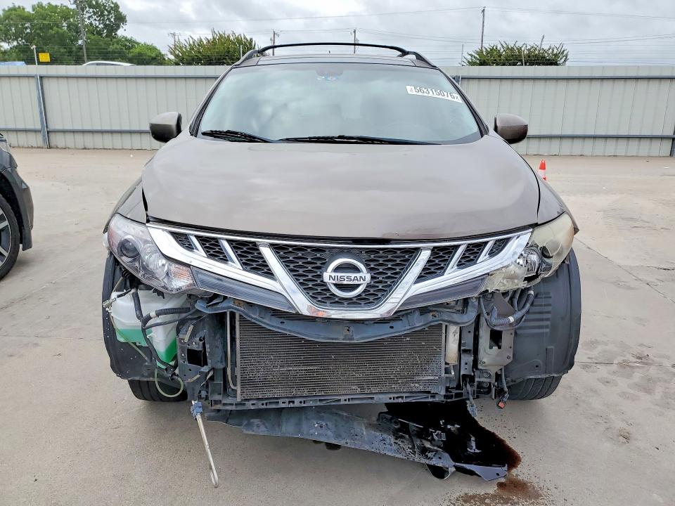 2014 Nissan Murano VIN JN8AZ1MU2EW402382 COPART salvage auction — FRONT END, Tx - Salvage Vehicle Title, sold $425 on 2026-07-06 (photo 5)