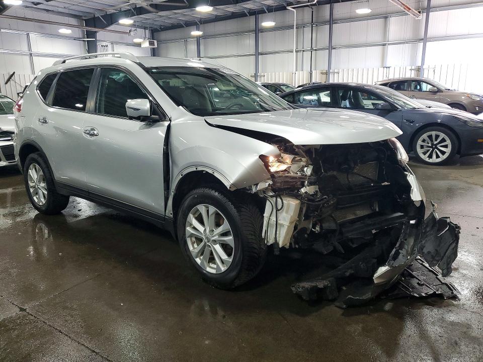 2016 Nissan Rogue VIN KNMAT2MV8GP610212 COPART salvage auction — FRONT END, Mn - Cert Of Title-Salvage, sold $225 on 2026-07-28 (photo 4)