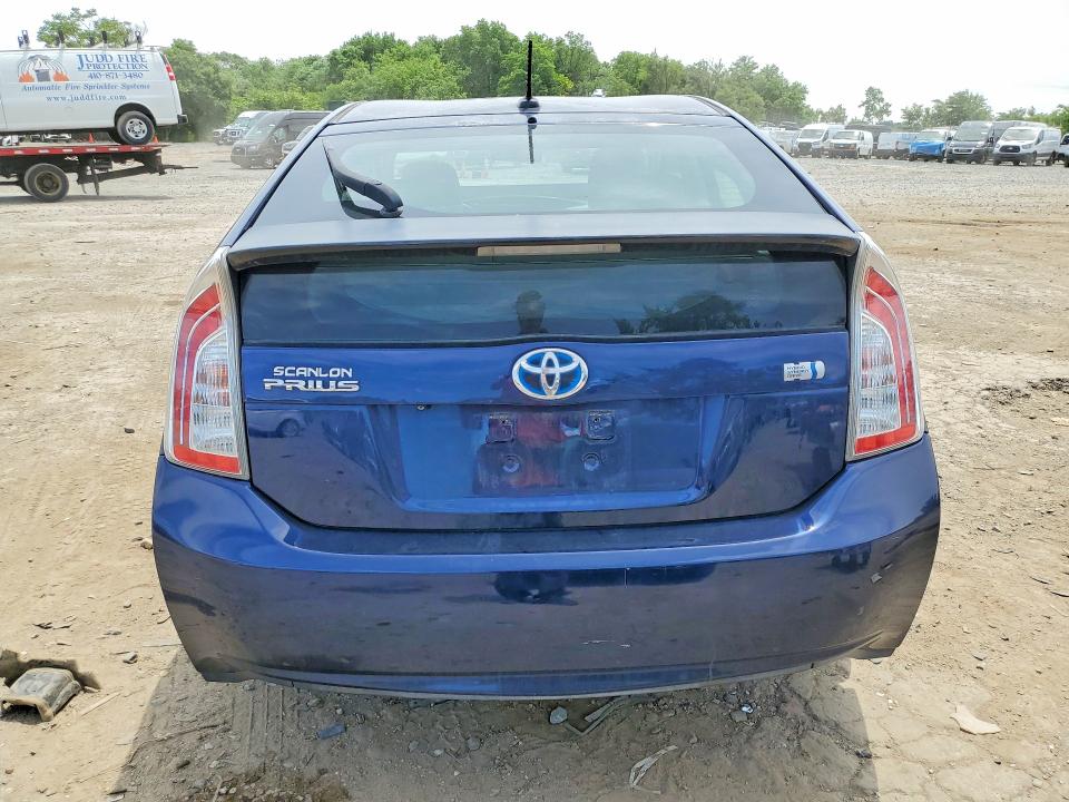 2012 Toyota Prius VIN JTDKN3DU4C1537994 COPART salvage auction — FRONT END, Md - Cert Of Salvage > 75% Damage, sold $125 on 2026-07-28 (photo 6)