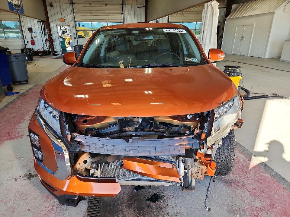 2022 Mitsubishi Outlander VIN JA4ARUAU9NU013164 COPART salvage auction — FRONT END, Pa - Certificate Of Salvage, sold $3,700 on 2026-07-13 (photo 5)