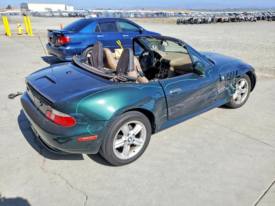 2000 BMW Z3 VIN WBACH9342YLF91984 COPART salvage auction — SIDE, Ca - Salvage Certificate, sold $400 on 2026-07-09 (photo 3)