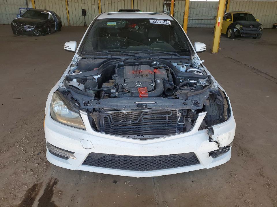 2014 Mercedes-benz VIN WDDGF4HB9EG158836 COPART salvage auction — FRONT END, Az - Certificate Of Title, sold $525 on 2026-07-13 (photo 5)