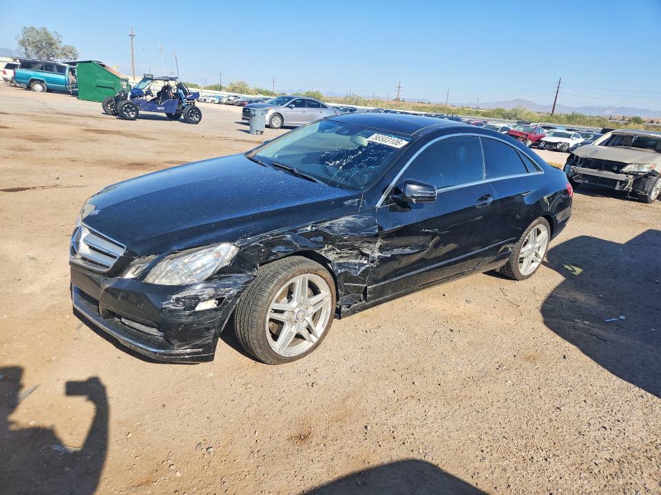 2013 Mercedes-benz E-klasse VIN WDDKJ5KB7DF198019 COPART salvage auction — FRONT END, Az - Cert Of Title - Salvage, sold $800 on 2026-07-17 (photo 1)