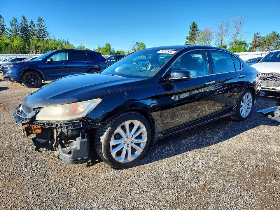 2013 Honda Accord VIN 1HGCR2F91DA810338 COPART salvage auction — FRONT END, On - Permit No Brand - Unfit, sold $1,950 on 2026-07-02 (photo 1)