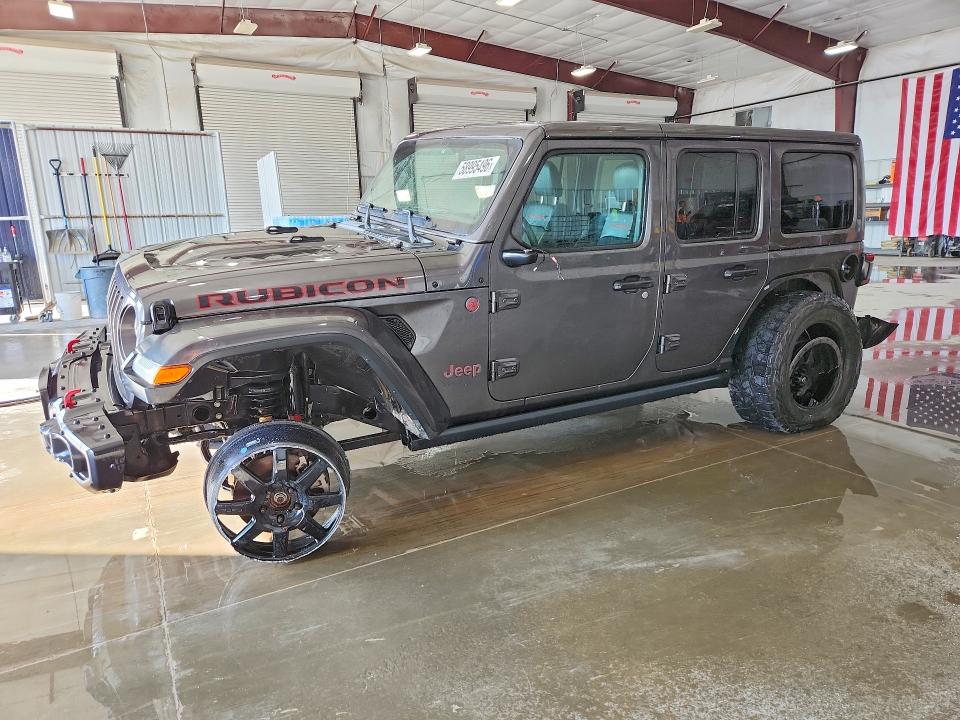 2018 Jeep Wrangler / VIN 1C4HJXFG9JW188674 — COPART salvage auction photo