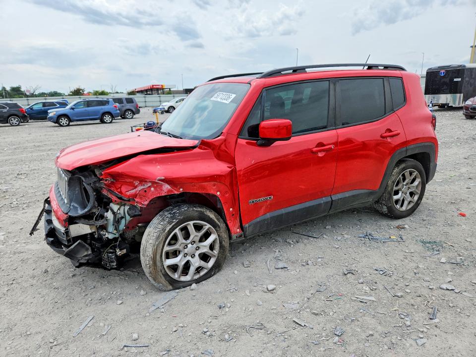 2017 Jeep Renegade VIN ZACCJABB9HPF02722 COPART salvage auction — FRONT END, Il - Salvage Certificate, sold $800 on 2026-08-03 (photo 1)