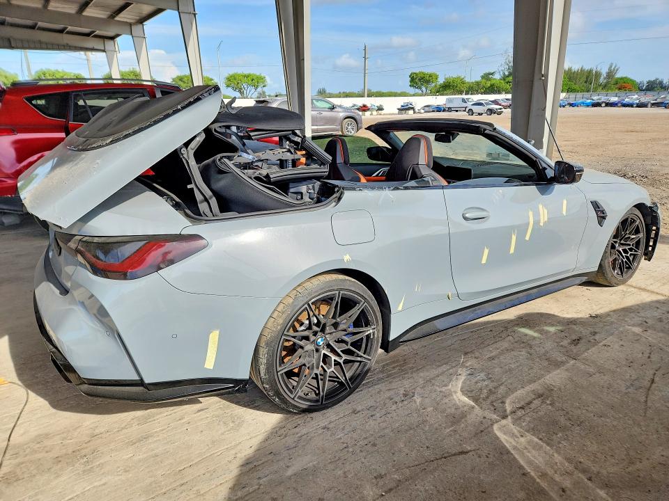 2022 BMW M4 VIN WBS33BA01NCJ47540 COPART salvage auction — SIDE, Fl - Cert Of Title Slvg Rebuildable, sold $17,300 on 2026-07-15 (photo 3)