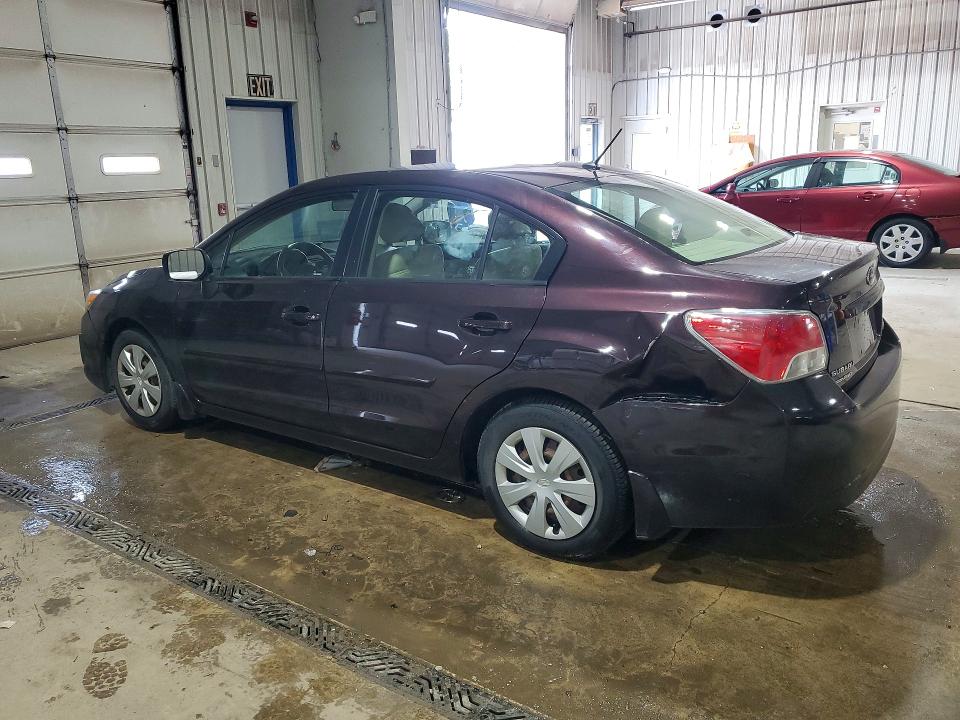 2012 Subaru Impreza VIN JF1GJAA6XCH020238 COPART salvage auction — REAR END, Pa - Certificate Of Salvage, sold $750 on 2026-07-06 (photo 2)