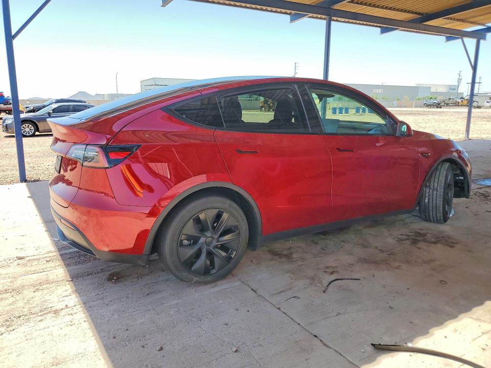 2025 Tesla Model y VIN 7SAYGDED0SF280026 COPART salvage auction — SIDE, Az - Cert Of Title - Salvage, sold $6,100 on 2026-07-28 (photo 3)