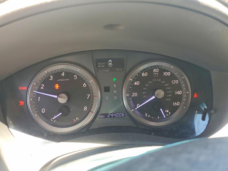 2012 Lexus ES VIN JTHBK1EGXC2495085 COPART salvage auction — SIDE, Nc - Salvage Certificate Of Title, sold $800 on 2026-07-08 (photo 9)