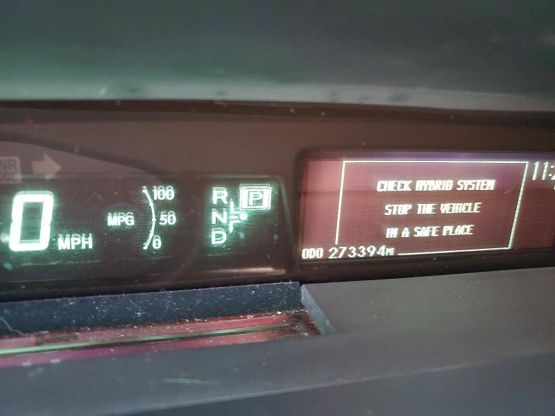 2013 Toyota Prius plug-in VIN JTDKN3DP6D3031776 COPART salvage auction — FRONT END, Ca - Salvage Certificate, sold $4,600 on 2026-07-10 (photo 9)