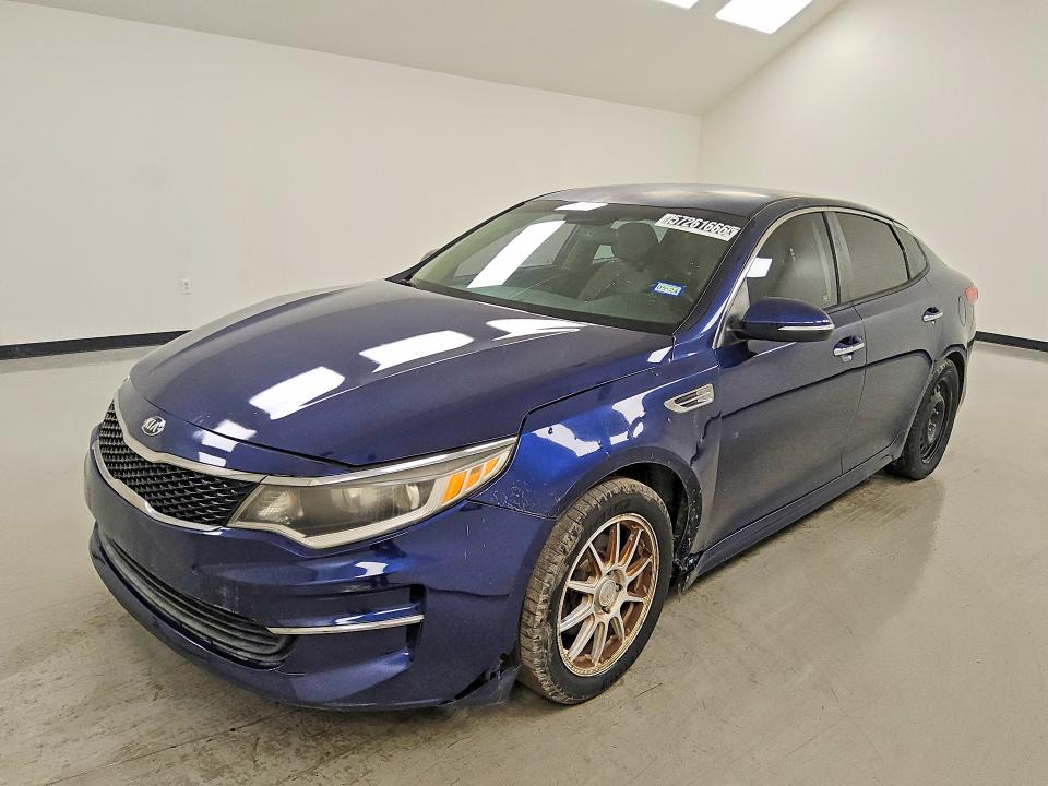 2016 Kia Optima VIN 5XXGT4L3XGG076837 COPART salvage auction — MECHANICAL, Tx - Certificate Of Title, sold $925 on 2026-07-09 (photo 1)