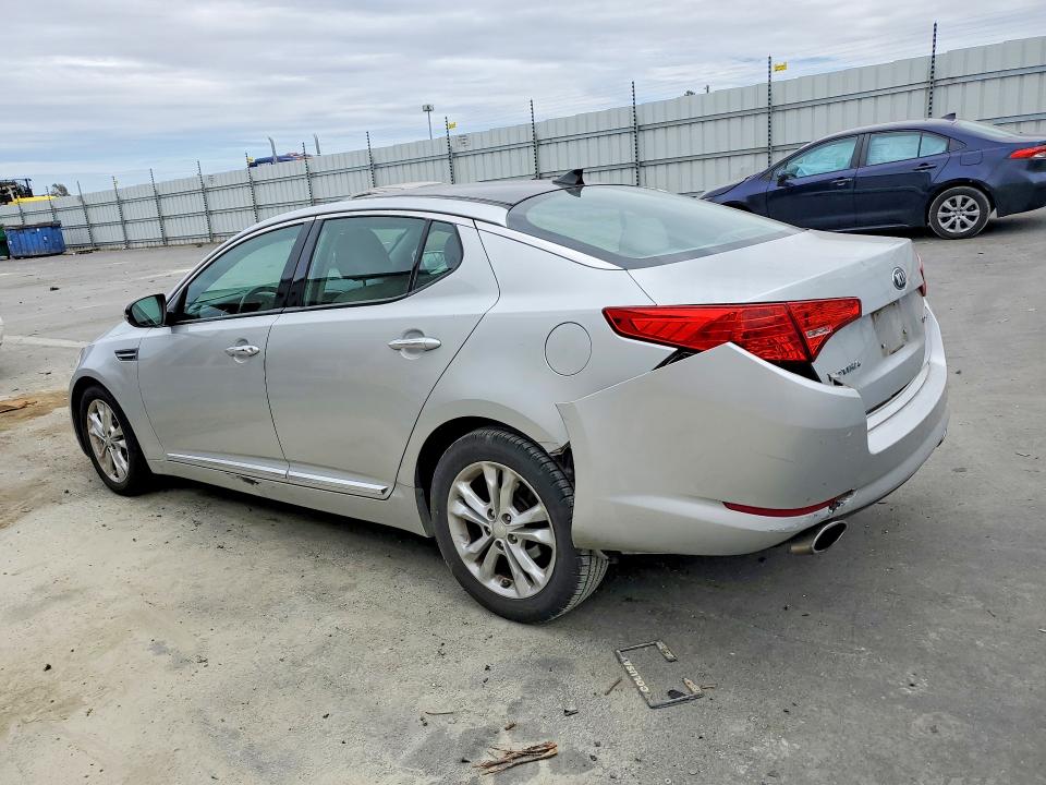 2013 Kia VIN 5XXGN4A71DG126200 COPART salvage auction — REAR END, Ca - Salvage Certificate, sold $1,200 on 2026-07-21 (photo 2)