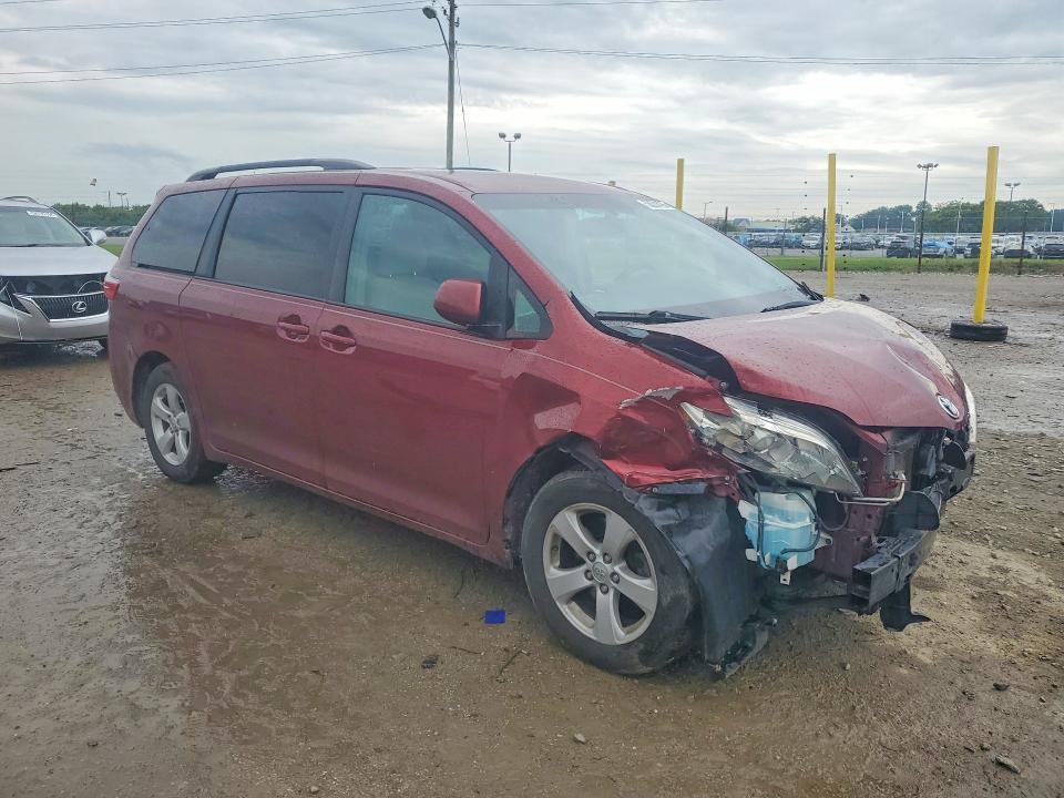 2015 Toyota Sienna VIN 5TDKK3DCXFS560302 COPART salvage auction — FRONT END, In - Cert Of Title-Salvage Title, sold $225 on 2026-07-21 (photo 4)