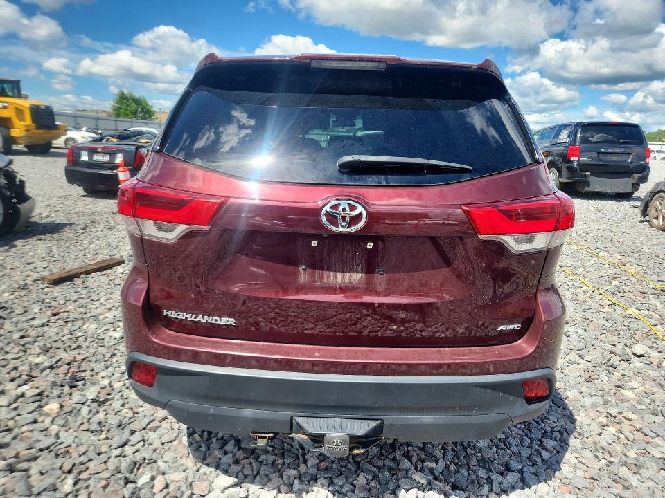 2017 Toyota Highlander VIN 5TDBZRFH5HS420622 COPART salvage auction — SIDE, Wi - Junked Vehicle Bill Of Sale, sold $4,700 on 2026-07-13 (photo 6)
