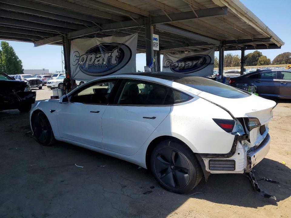 2020 Tesla Model 3 VIN 5YJ3E1EA2LF632803 COPART salvage auction — REAR END, Ca - Salvage Certificate, sold $6,300 on 2026-07-02 (photo 2)
