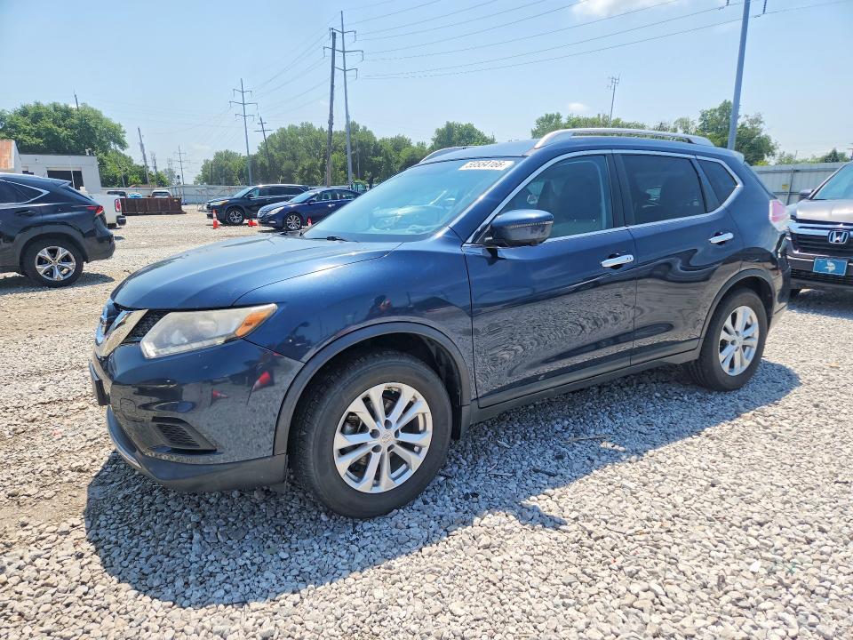2016 Nissan Rogue VIN KNMAT2MV3GP617360 COPART salvage auction — REAR END, Oh - Cert Of Title-Salvage, sold $2,250 on 2026-07-31 (photo 1)