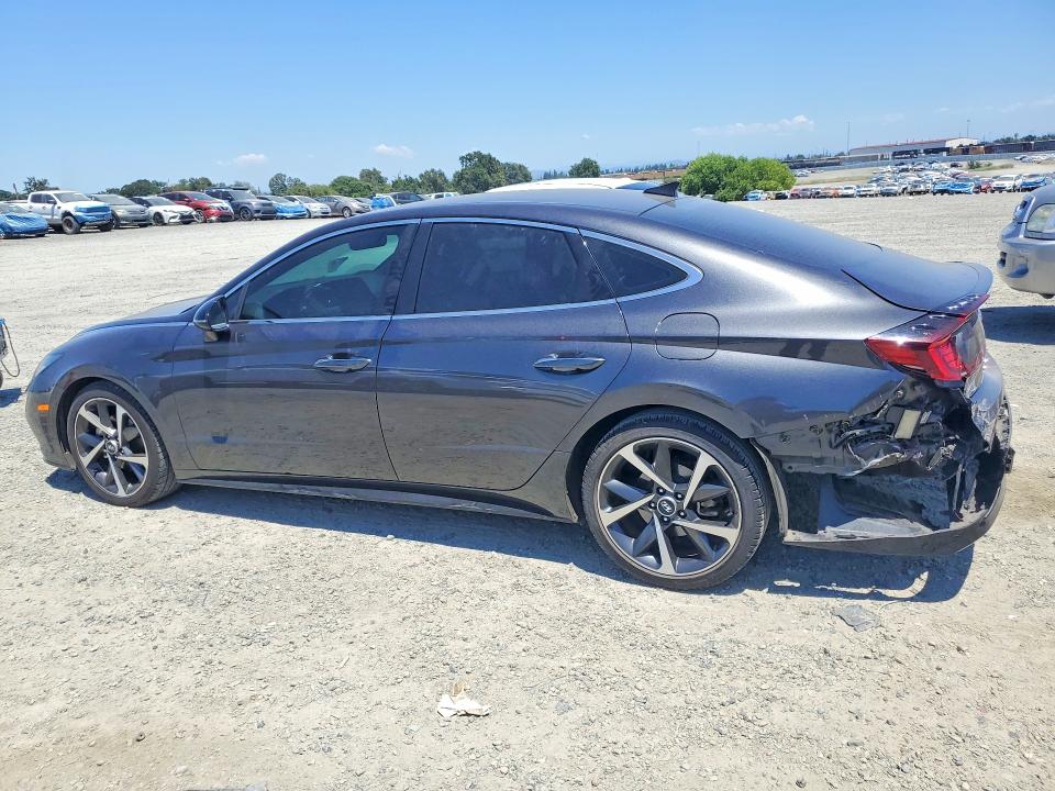 2021 Hyundai Sonata VIN 5NPEJ4J2XMH123162 COPART salvage auction — REAR END, CA - SALVAGE CERTIFICATE, sold $5,400 on 2026-07-21 (photo 2)