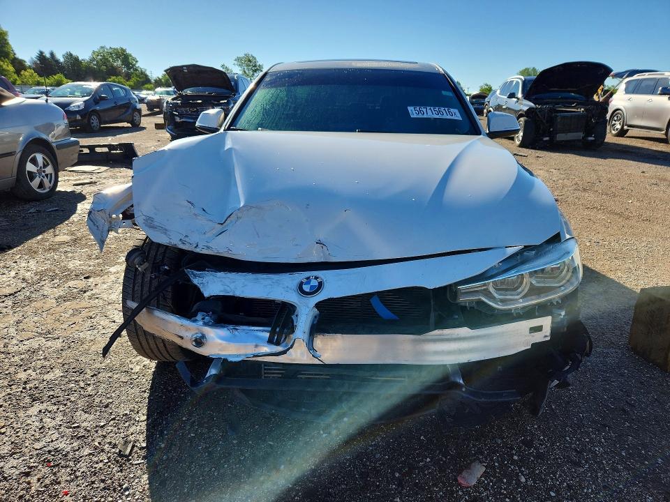 2018 BMW 3er VIN WBA8A9C59JAH13664 COPART salvage auction — FRONT END, Il - Salvage Certificate, sold $1,650 on 2026-07-14 (photo 5)